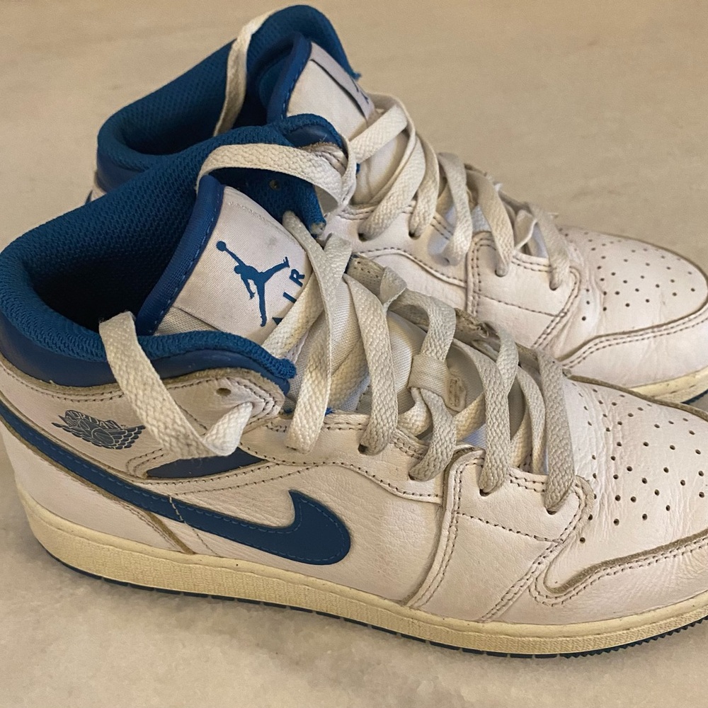 Nike Kids Jordan 1 Mid Industrial Blue 6Y